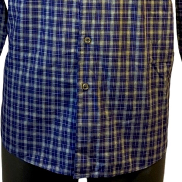 HR2 purple plaid button front shirt large - Picture 3 of 8